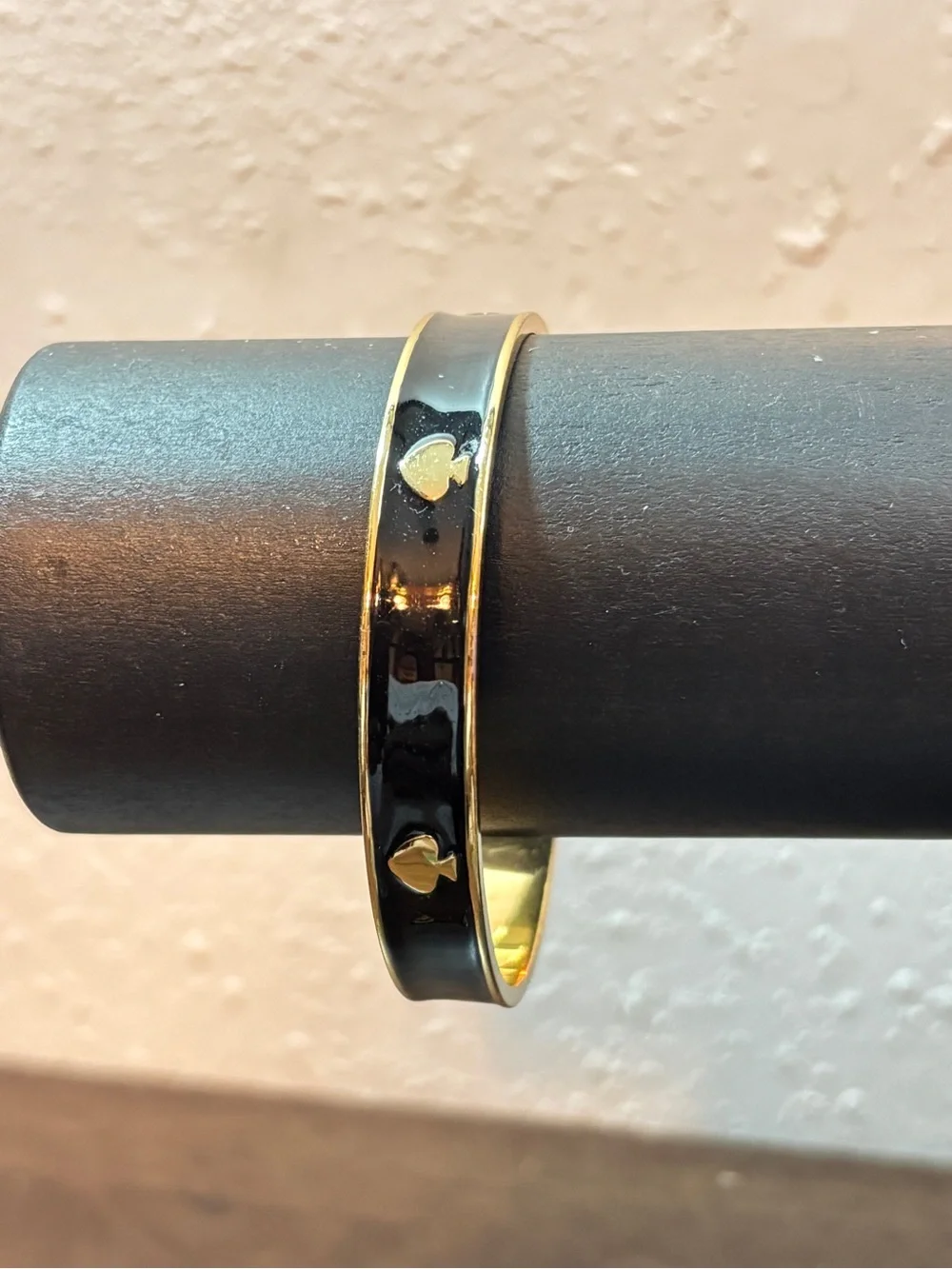 kate spade Black and Gold Enamel Bangle Bracelet - Picture 2 of 6